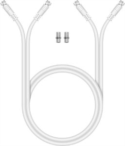 Lead Coaxial Twin RG6 Satellite Extension Kit  3Mtr.