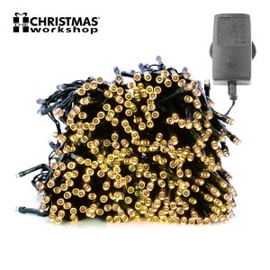 Christmas Lights  200 LED Warm White Chaser & Timer