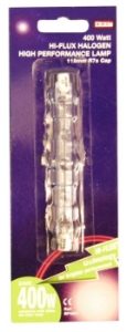 Tube Tungsten Halogen   400Watt 118mm