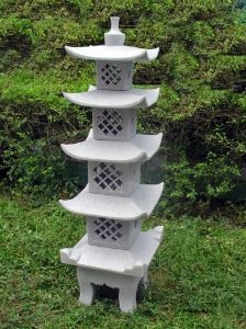 Garden Ornament 5 TIER PAGODA GRANITE Colour 140cm