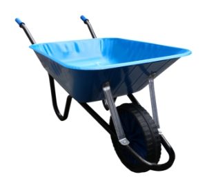 Wheelbarrow PROSTATE CANCER 90Ltr. Blue P.Proof Wheel