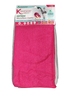 Cloth KLEENEZE Microfibre AntiBac 30c30cm x6