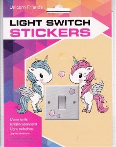 Sticker Set for Light Switch Unicorn Friends