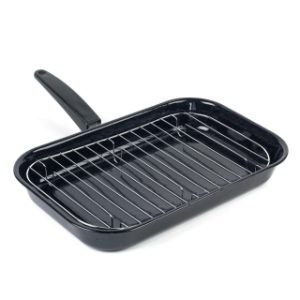 Grill Pan SALTER Vitreous Enamel 38x24cm