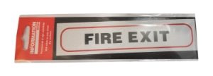 Sign Self Ad. 170x40mm FIRE EXIT