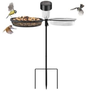 Bird Feeder STREETWIZE Freestanding & Solar LED Light