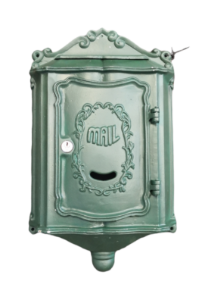 Post Box Cast Aluminium Green