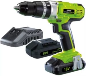 Drill Cordless DRAPER 18Volt Li.Ion Cased 2Batts