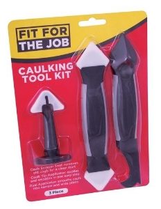 Caulking Tool Kit Stripper & Smoother 3Pce.