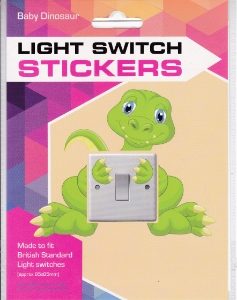 Sticker Set for Light Switch Baby Dinosaur