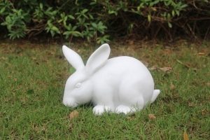 Garden Ornament BELLA THE RABBIT WHITE Colour 16cm