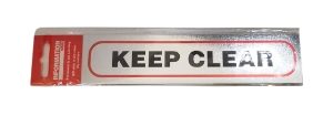 Sign Self Ad. 170x40mm KEEP CLEAR