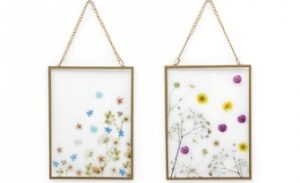 Wall Plaque Glass 13x17cm Les Fleurs Design